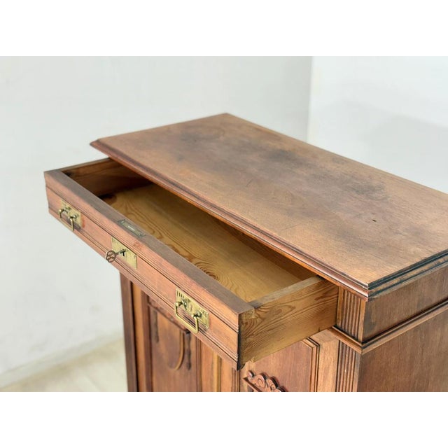 Antique Gründerzeit Vertiko Chest of Drawers, Late 19th Century For Sale - Image 5 of 13
