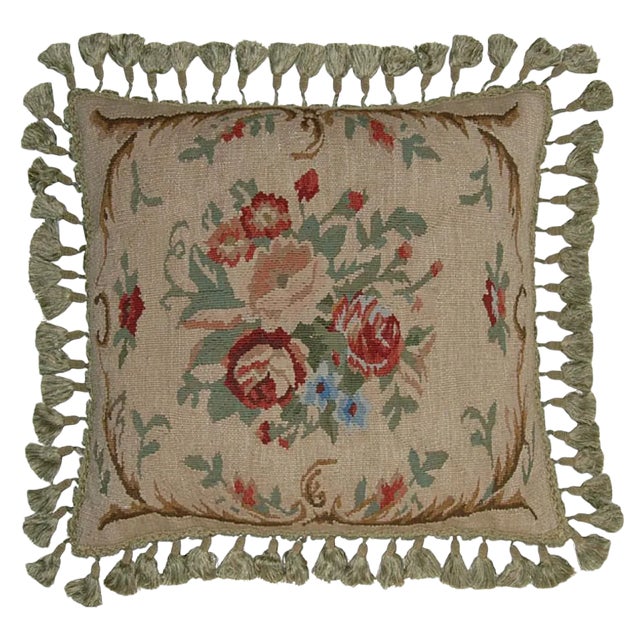Aubusson Flourishes Flourish Throw Pillow For Sale