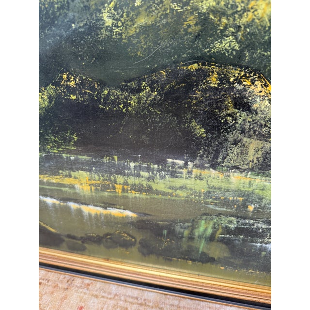 Circa 1964 Nan S. Fowler Original Oil Painting on Masonite For Sale - Image 12 of 12