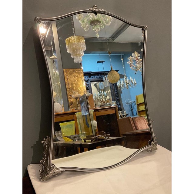 Mirror in Nickel, Italy, 1970 For Sale - Image 3 of 14