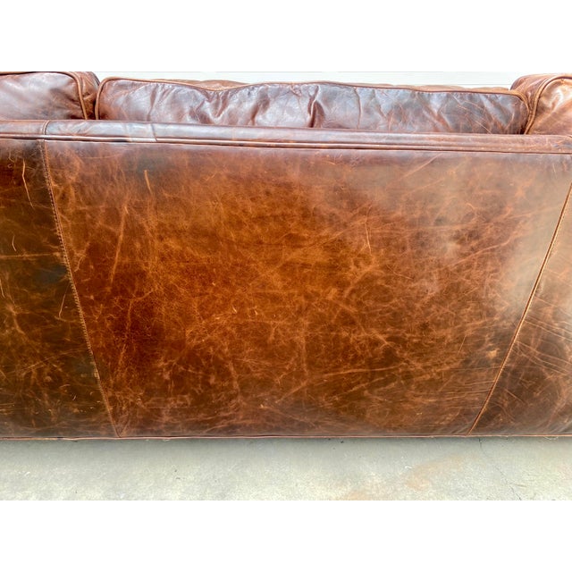 Restoration Hardware Lancaster Leather Sofa Chairish
