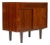1960s Danish Modern Mid Century Compact Rosewood Credenza Sideboard — Sliding Doors + Shallow Drawer For Sale