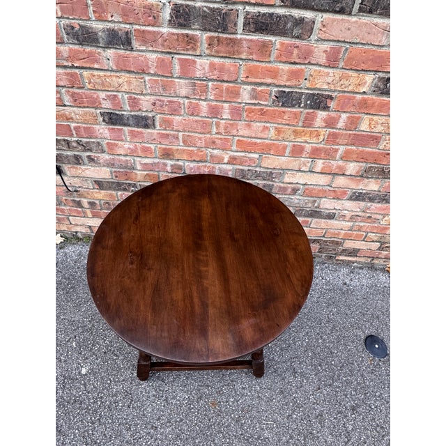 Antique English Round Side Table For Sale - Image 9 of 10