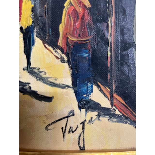 An original, signed mid-century oil painting capturing the energy of Pottinger Street, one of Hong Kong’s most iconic...