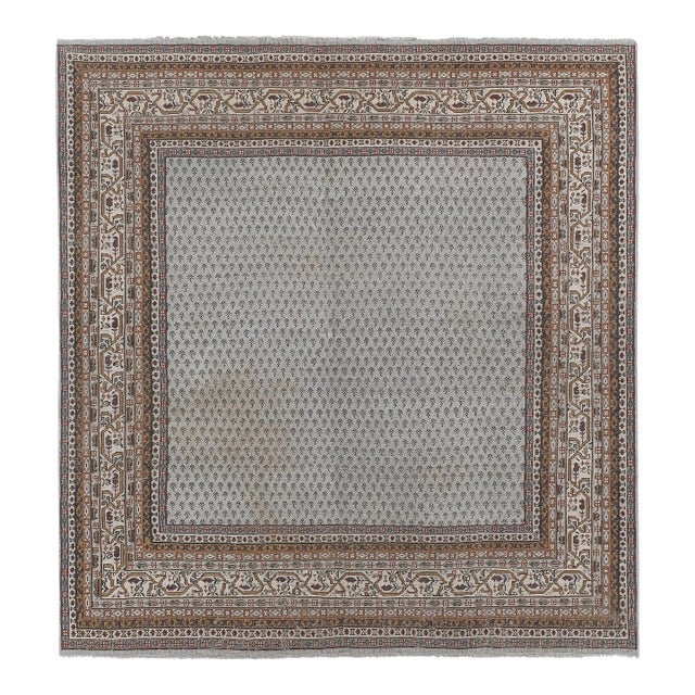 1960s Vintage Square Caucasian Rug 7'10'' X 8'3'' For Sale