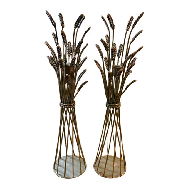 Wheat Sheath Candle Holders For Sale