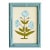 Hand-Painted Jaipuri Blue Floral Motif Painting. Framed For Sale