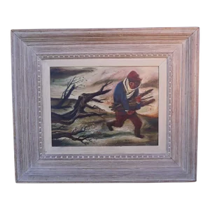 Mid 20th Century William Gropper, Bluster, Oil on Board