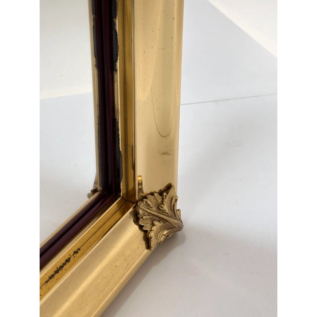 Neo-Classical Crystal Glass Wall Mirror with Brass Decor from Mariner 1893, Spain, 1970s For Sale - Image 16 of 18