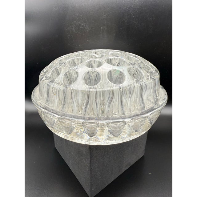 37 Hole Antique Glass Flower Frog For Sale In Seattle - Image 6 of 12