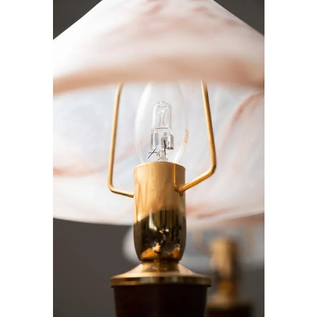 Murano Glass Mushroom Table Lamps, 1970s, Set of 2, in Flawless conditions. Designed 1970 to 1979 European Plug (up to...