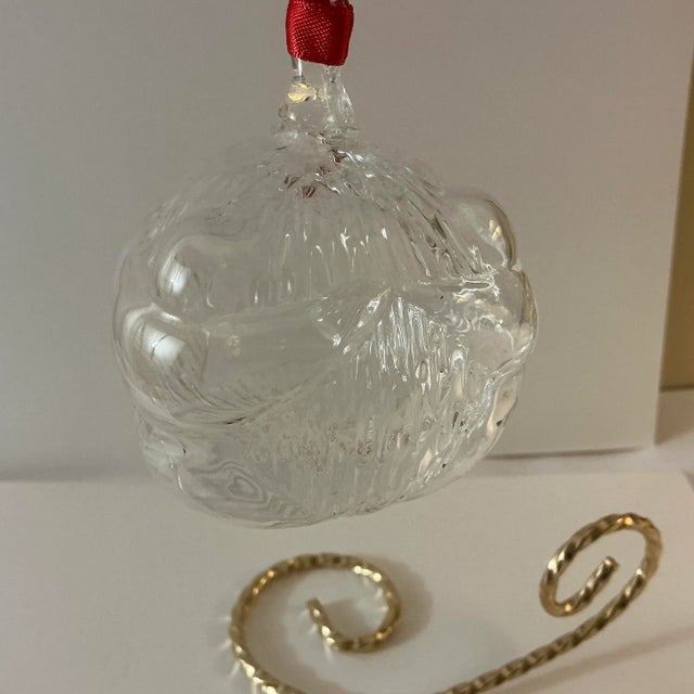 Steuben Glass Steuben “Peace on Earth” Christmas Ornament For Sale - Image 4 of 7