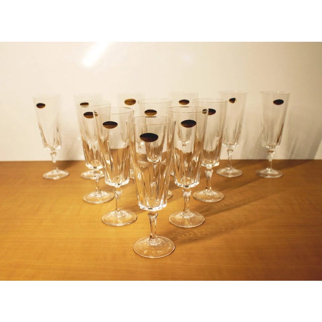 Vintage Versailles Champagne Flutes, 1970s, Set of 12 For Sale - Image 11 of 13