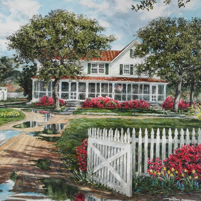 Realism Late 20th Century Print of William Mangum's "Ocracoke Lighthouse" For Sale - Image 3 of 4