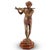Bronze Late 19th Century Pair of Eugene E. Piron Bronze Flautist & Triangle Players For Sale - Image 8 of 12