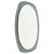 Vintage Italian Oval Sage Green Beveled Mirror from Cristal Art, 1960s For Sale - Image 12 of 12