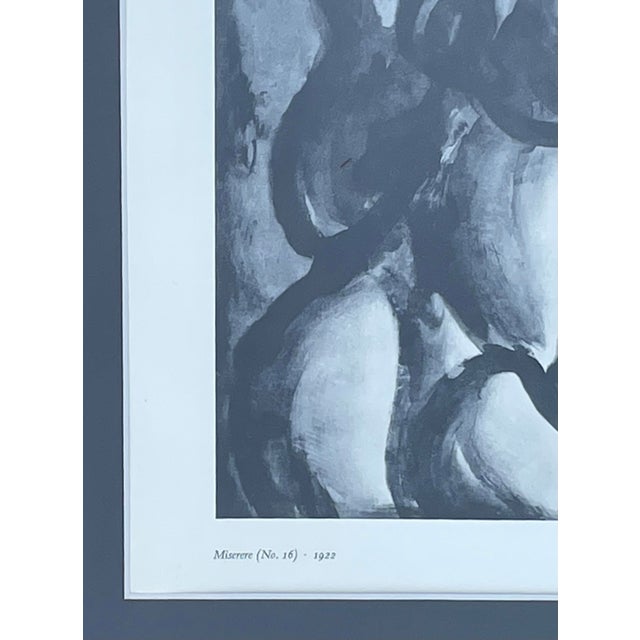 1961 Vintage Print “Miserere (No. 16)” Rouault by Pierre Courthion, Framed For Sale In Chicago - Image 6 of 8