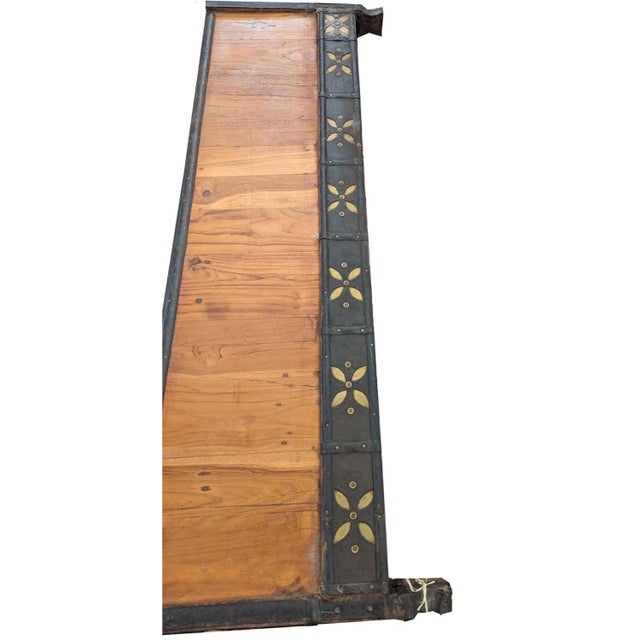 Far Pavilions 1960s Rustic Brown Reclaimed Teak Wood Square Coffee Table – 1 Piece For Sale - Image 4 of 8