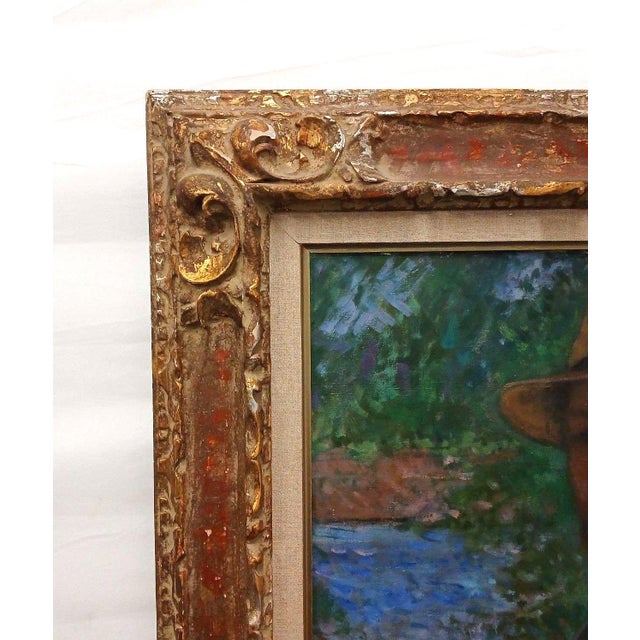 Late 20th Century Francois Gall, Oil on Canvas, Self-Portrait For Sale In Denver - Image 6 of 8