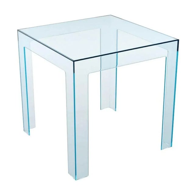 Blue Acrylic Rectangular Side Table Chairish