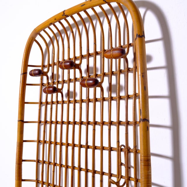 Bamboo Coat Stand by Olaf van Bohr 1950s For Sale - Image 11 of 18