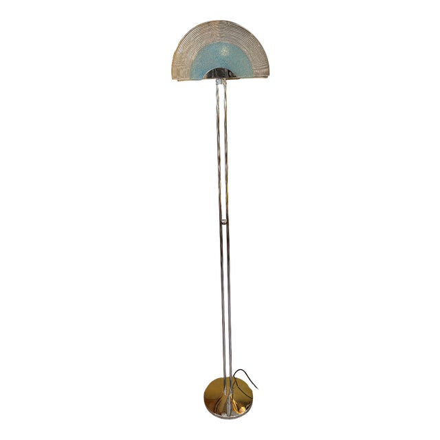 Vintage Floor Lamp in Chrome Plating, 1980s For Sale