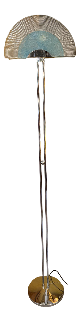 Vintage Floor Lamp in Chrome Plating, 1980s