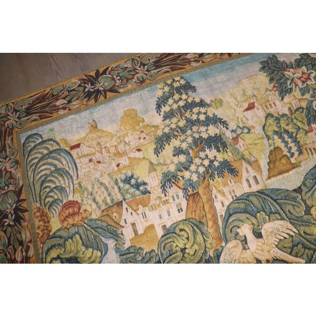 Hand Loom mid 20th French Aubusson Tapestry rug no. j5220 For Sale In New York - Image 6 of 9