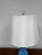 Glass Vintage Ribbed Blue Murano Lamp For Sale - Image 7 of 10