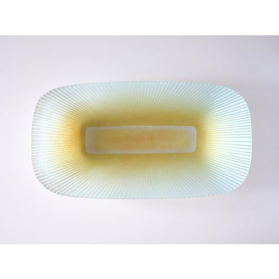 Maurice Heaton Large Maurice Heaton Fused Glass Bowl For Sale - Image 4 of 6