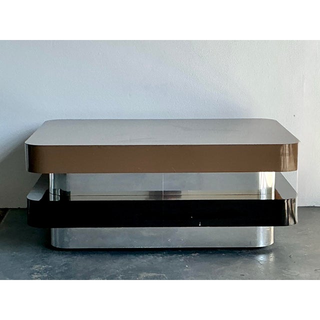 Vintage 80s Stacked Laminate Coffee Table For Sale - Image 11 of 12