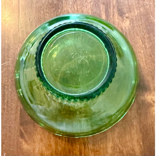 Emerald E. O. Brody Emerald Green Scalloped Rim Bowl For Sale - Image 8 of 12