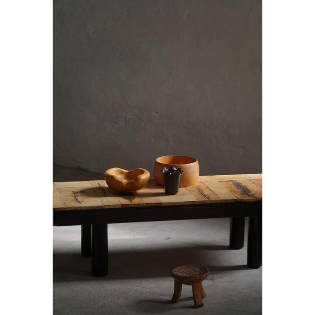 Mid-Century French Ceramic Tile Coffee Table attributed to Roger Capron, Vallauris, 1960s For Sale - Image 13 of 18