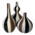 Vintage Jonathan Adler Stripes Vases - Set of 3 For Sale