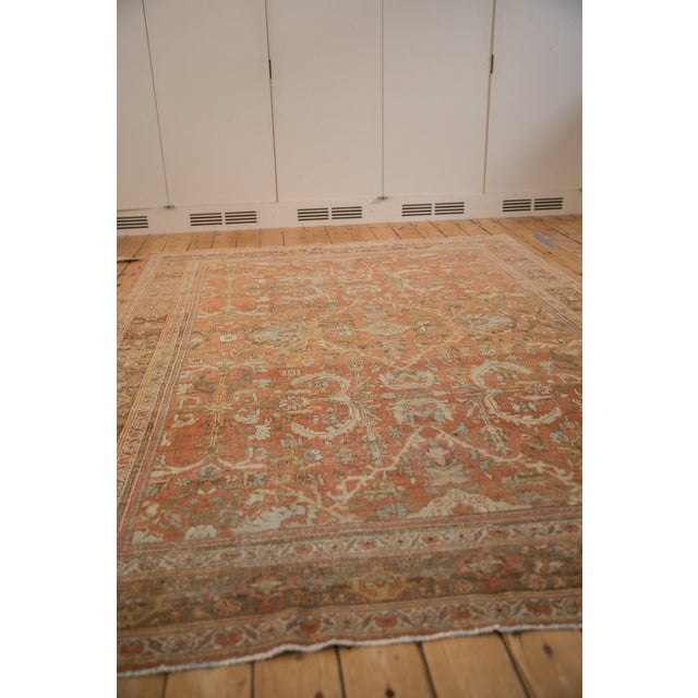 Old New House Vintage Distressed Mahal Carpet - 6'11" x 9'7" For Sale - Image 4 of 10