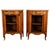Pair Antique 18thC French Louis XV Inlaid Marquetry Ormolu Tambour Cabinets 1780 For Sale - Image 14 of 18