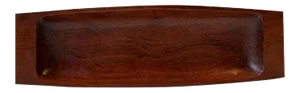 Danish Hand-Carved Oblong Tray in Teak, 1960s