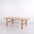 Rectangular solid oak coffee table from the 1970s. Danish design with visible mortise and tenon joints and fine...