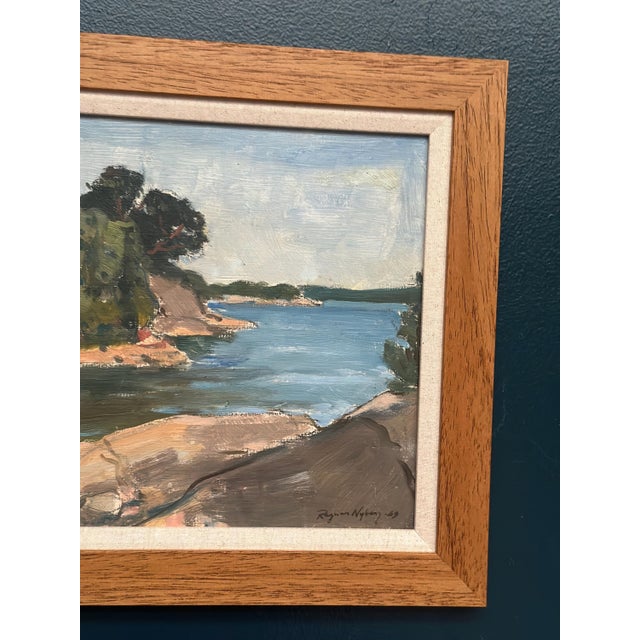 Ragner Nyberg, River, 1969, Oil on Panel, Framed For Sale - Image 9 of 18