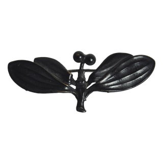 Art Nouveau Branch with Leaves and Berries Brooch, Early 1900s For Sale
