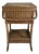 1920s Antique Boho Chic Americana Coastal Heywood-Wakefield Wicker Drinks Table. For Sale