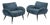 Pair of Italian Mid-Century Modern Sculptural Lounge Chairs, in the Style of Gio Ponti, Circa 1950s For Sale