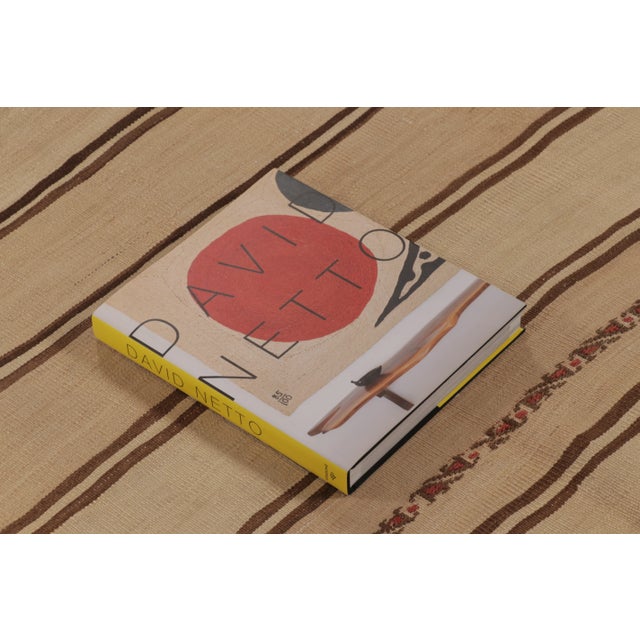 Rug & Kilim’s Contemporary Rez Kilim Flatweave Rug With Brown Striped Design For Sale - Image 10 of 10