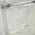 Transparent Vintage Frosted Flower Glass Block Vase For Sale - Image 8 of 10