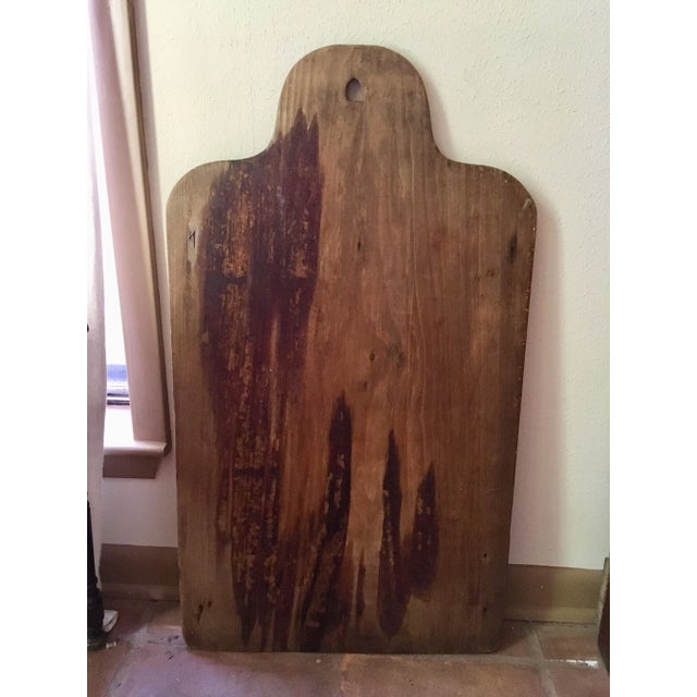 Great vintage bread board with original signs of natural oils from years of making bread. Can be displayed hanging or on...