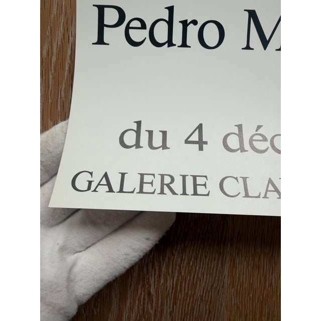 1990s Peintures Et Dessins Exhibition Poster from Pedro Moreno Meyerhoff, France, 1992 For Sale - Image 5 of 8