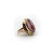 Late 19th Century Victorian 14k Gold Banded Agate Intaglio Signet Ring with Shield Size 7.5 For Sale - Image 5 of 8