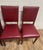 Vintage Art Deco Style Leather Dining Side Chairs - Set of 4 For Sale - Image 4 of 11