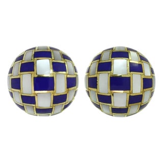 Late 20th Century Pair of T & Co Angela Cummings Earrings For Sale