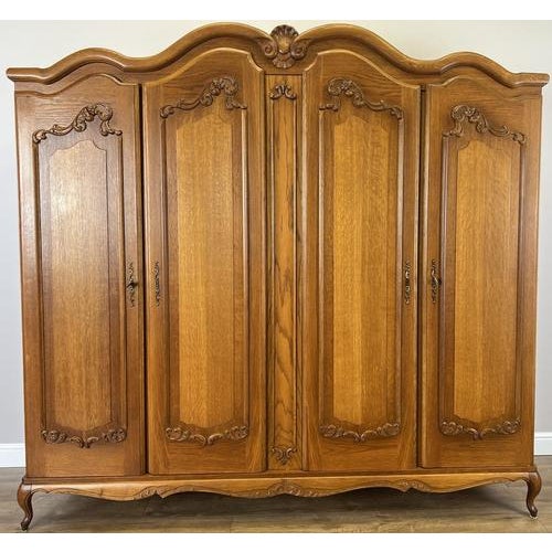 Vintage French Louis XVI Style Wardrobe For Sale - Image 10 of 10